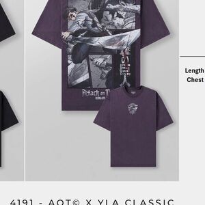 AOT X YOUNGLA PURPLE SHIRT